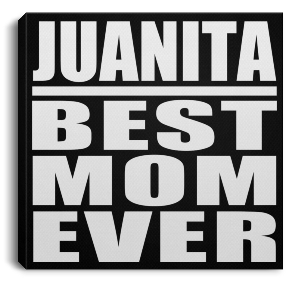 Juanita Best Mom Ever - Canvas Square