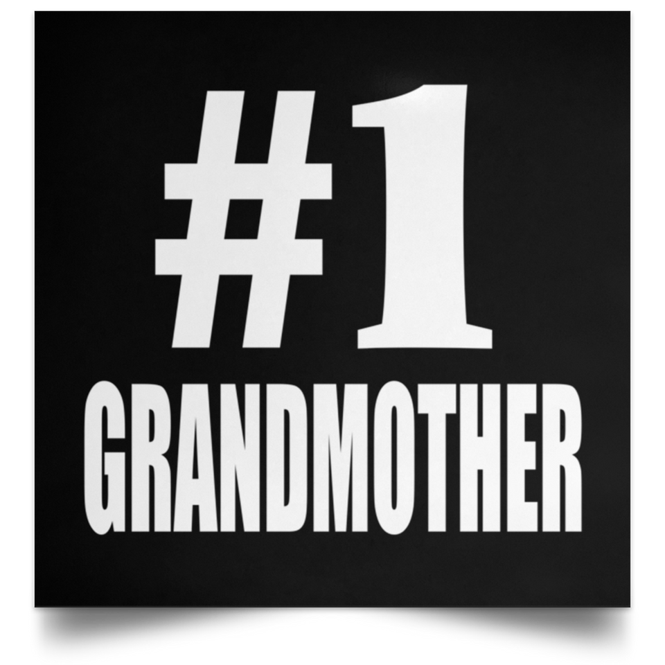 Number One #1 Grandmother - Poster Square