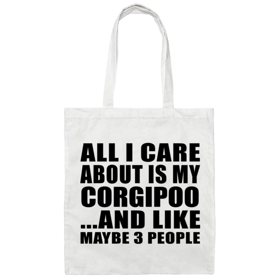 All I Care About Is My Corgipoo - Tote Bag White