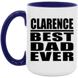 Clarence Best Dad Ever - 15oz Accent Mug Purple
