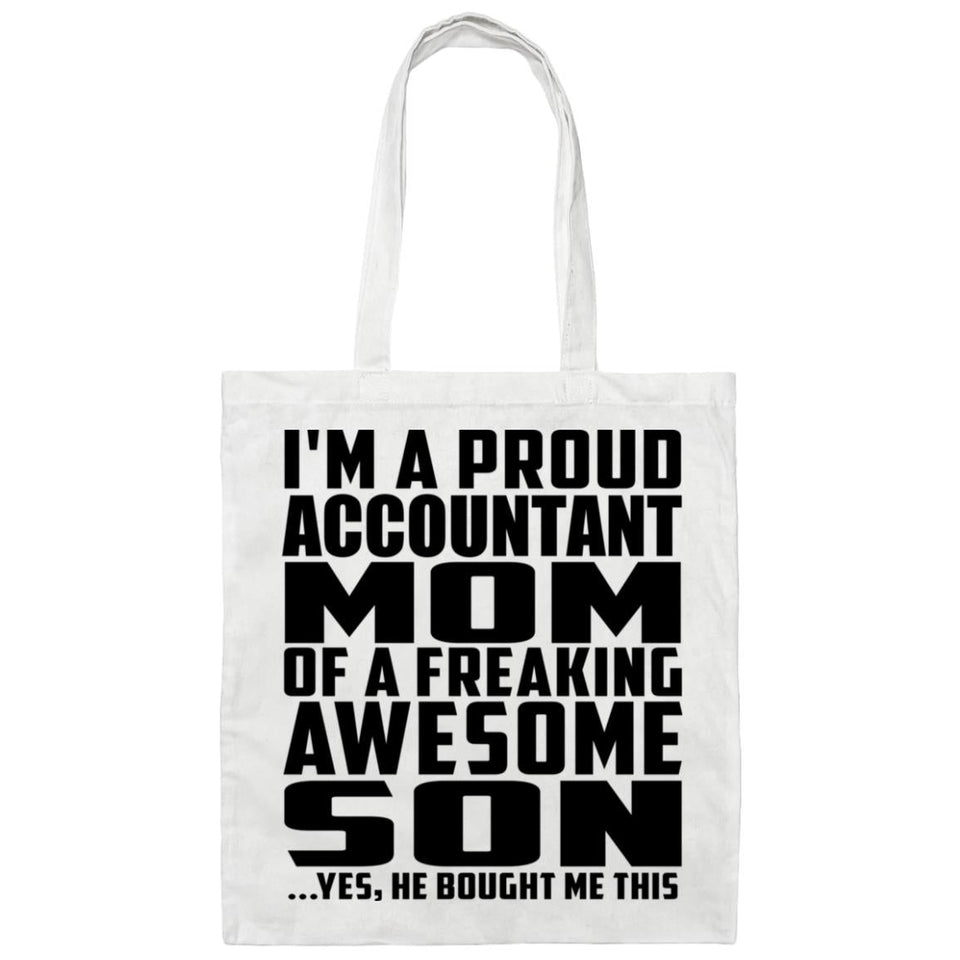 Proud Accountant Mom Of Awesome Son - Tote Bag White