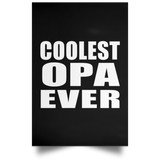 Coolest Opa Ever - Poster Portrait