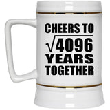 64th Anniversary Cheers To Square Root of 4096 Years Together - Beer Stein
