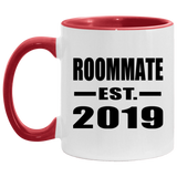 Roommate Established EST. 2019 - 11oz Accent Mug Red