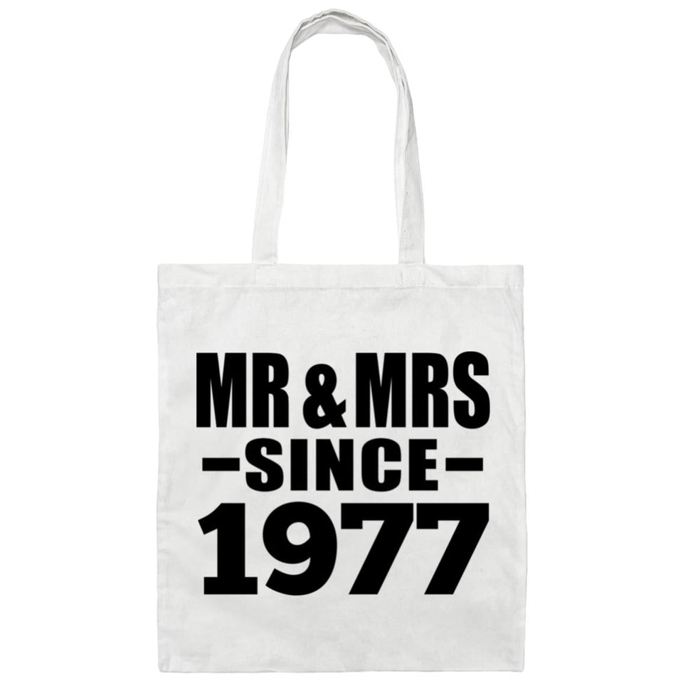 47th Anniversary Mr & Mrs Since 1977 - Tote Bag White