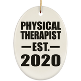Physical Therapist Established EST. 2020 - Oval Ornament