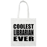 Coolest Librarian Ever - Tote Bag White