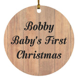 Bobby Baby's First Christmas - Circle Ornament C