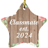 Classmate Established Est. 2024 - Star Ornament B