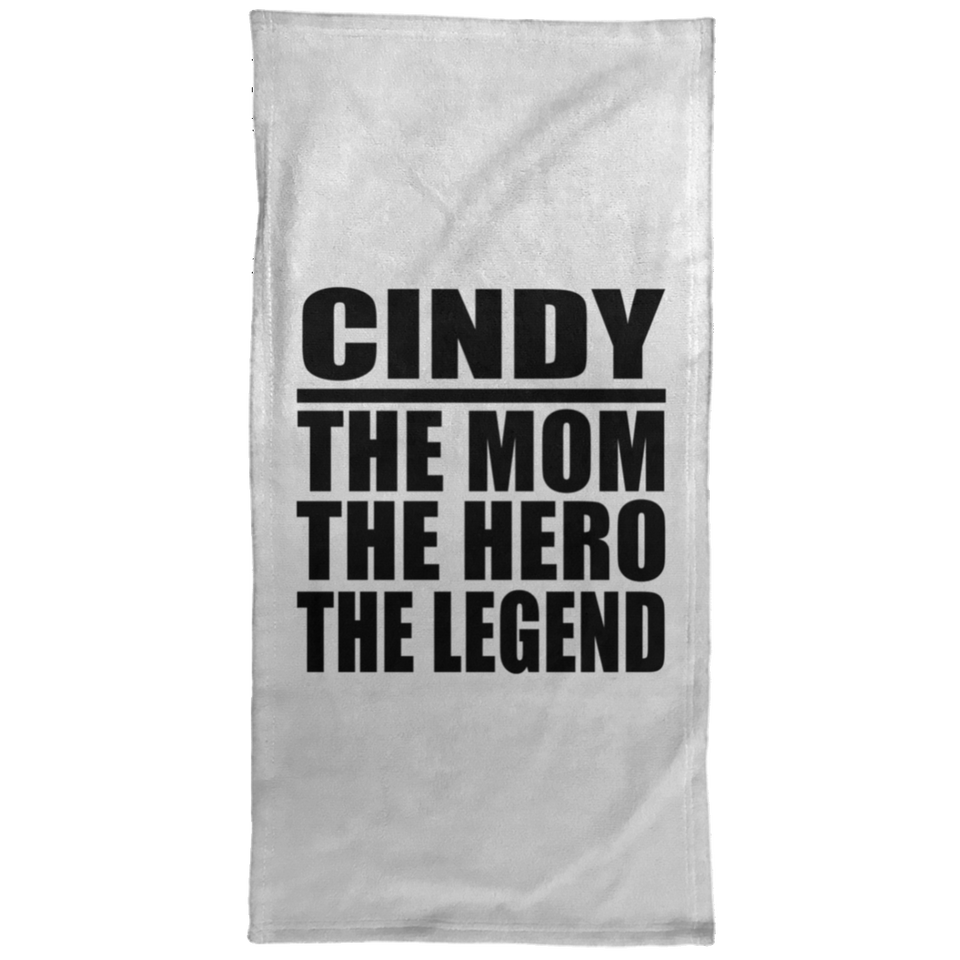 Cindy The Mom The Hero The Legend - Hand Towel