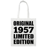 67th Birthday Original 1957 Limited Edition - Tote Bag White