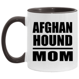 Afghan Hound Mom - 11oz Accent Mug Black
