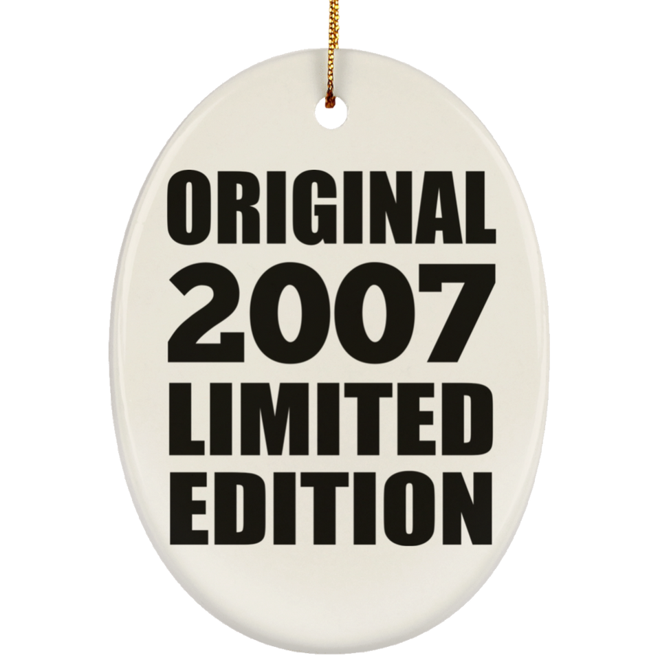 17th Birthday Original 2007 Limited Edition - Oval Ornament