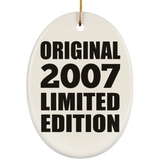 17th Birthday Original 2007 Limited Edition - Oval Ornament
