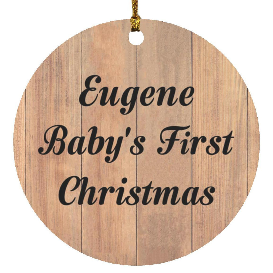 Eugene Baby's First Christmas - Circle Ornament C
