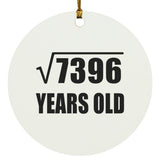 86th Birthday Square Root of 7396 Years Old - Circle Ornament