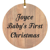Joyce Baby's First Christmas - Circle Ornament C