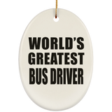 World's Greatest Bus Driver - Oval Ornament