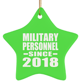 Military Personnel Since 2018 - Star Ornament