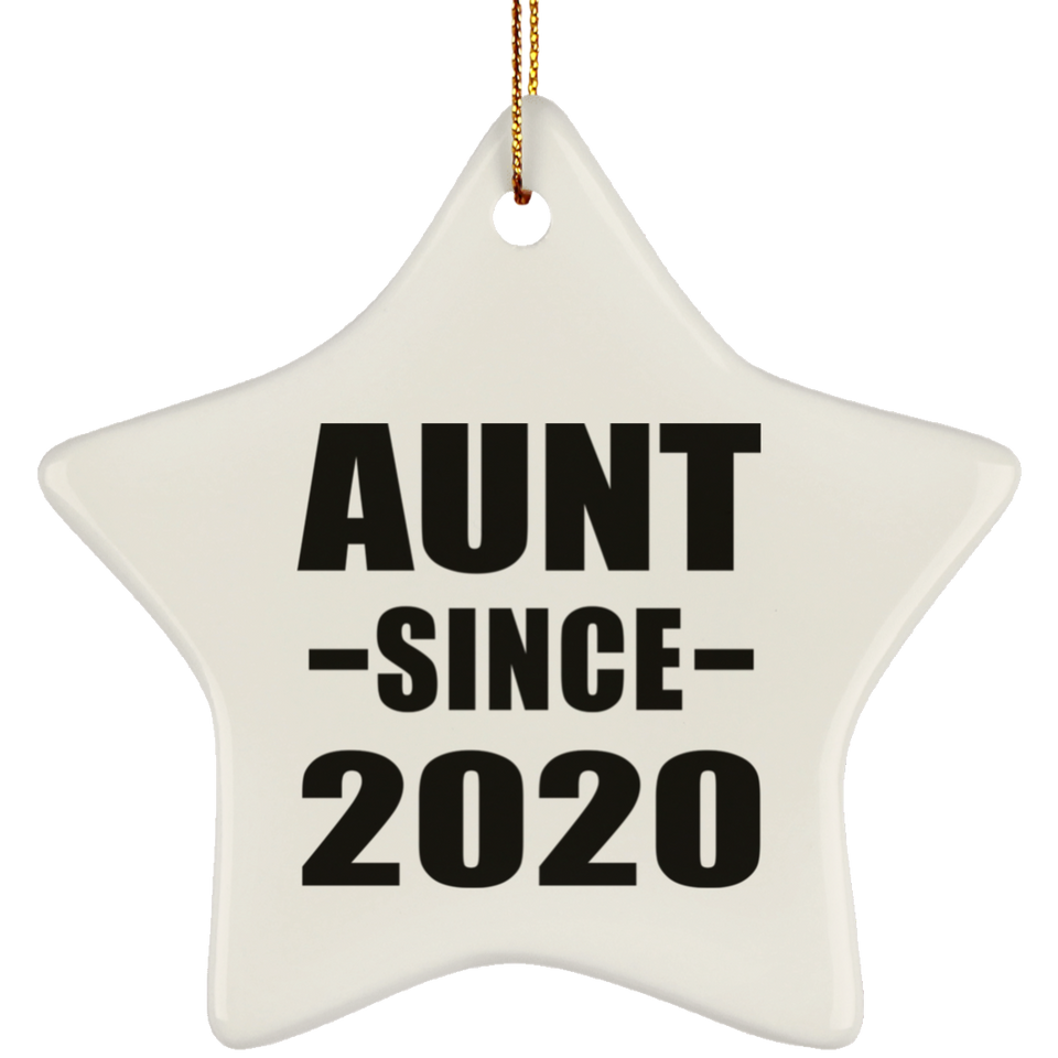 Aunt Since 2020 - Star Ornament