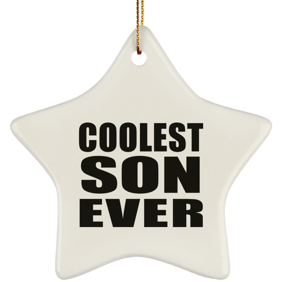 Coolest Son Ever - Star Ornament
