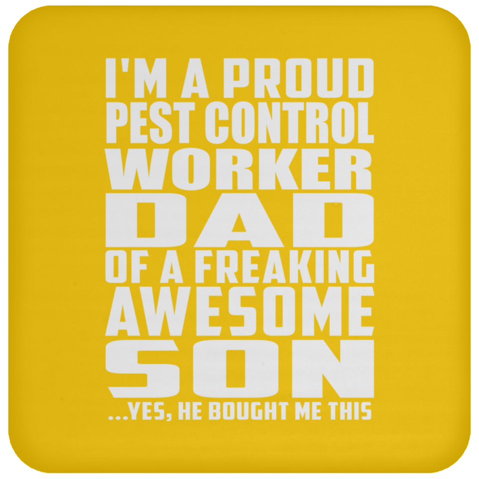 Proud Pest Control Worker Dad Of Awesome Son - Coaster