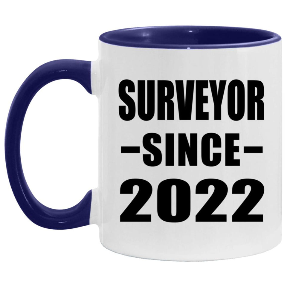 Surveyor Since 2022 - 11oz Accent Mug Purple