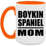 Boykin Spaniel Mom - 15oz Accent Mug Orange