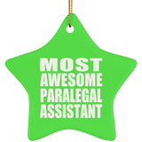 Most Awesome Paralegal Assistant - Star Ornament