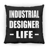 Industrial Designer Life - Throw Pillow Black