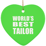 World's Best Tailor - Heart Ornament