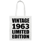 61st Birthday Vintage 1963 Limited Edition - Tote Bag White