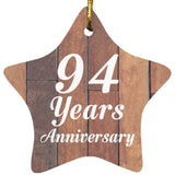 94th Anniversary 94 Years Anniversary - Star Ornament E