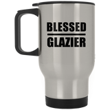 Blessed Glazier - Silver Travel Mug