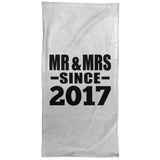 7th Anniversary Mr & Mrs Since 2017 - Hand Towel