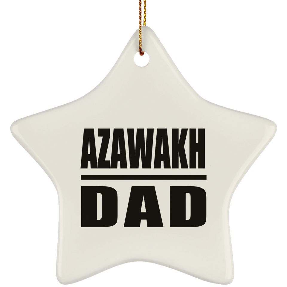 Azawakh Dad - Star Ornament