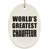 World's Greatest Chauffeur - Oval Ornament