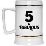 5th Birthday 5 & Fabulous - Beer Stein