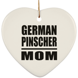 German Pinscher Mom - Heart Ornament
