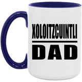 Xoloitzcuintli Dad - 15oz Accent Mug Purple