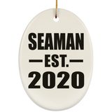 Seaman Established EST. 2020 - Oval Ornament