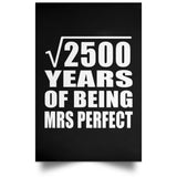 50th Anniversary Square Root of 2500 Years of Mrs Perfect - Poster Portrait