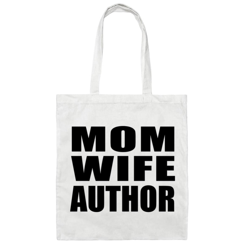 Mom Wife Author - Tote Bag White