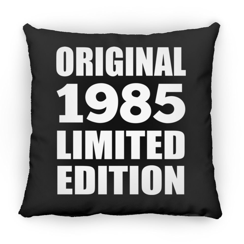 39th Birthday Original 1985 Limited Edition - Throw Pillow Black