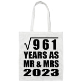 31st Anniversary Square Root of 961 Years As Mr & Mrs 2023 - Tote Bag White