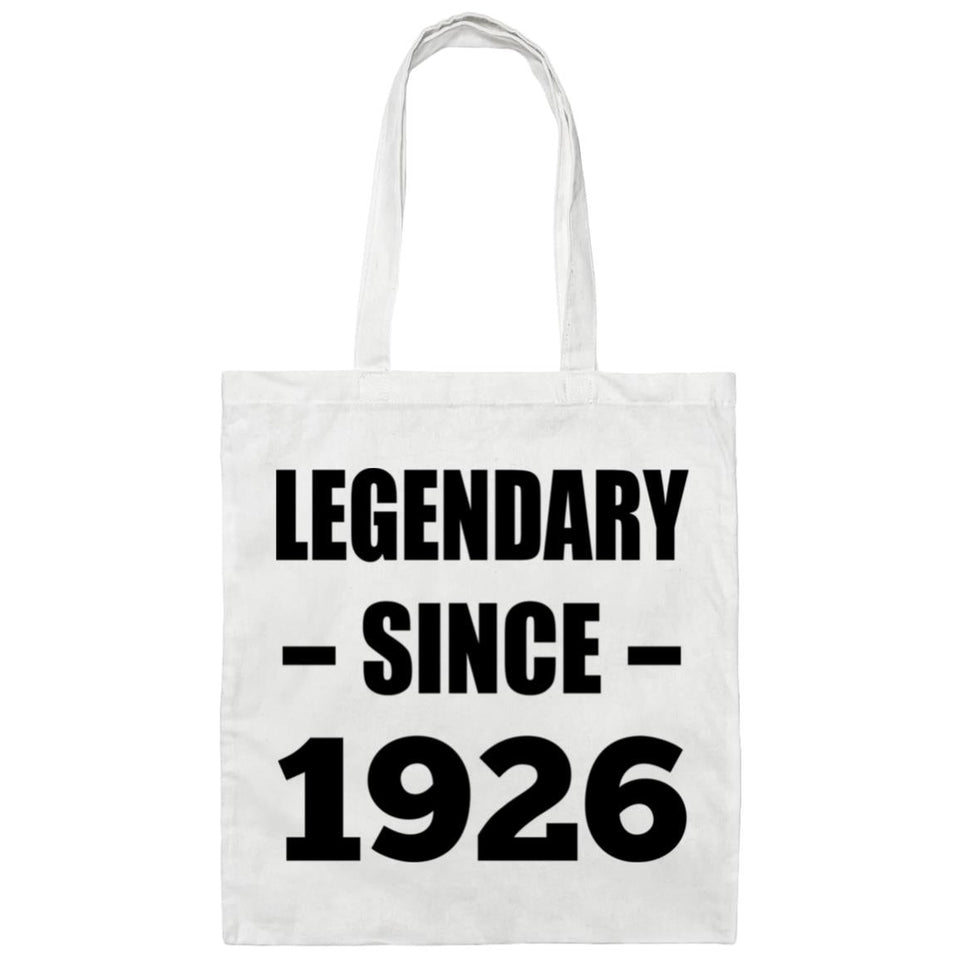 98th Birthday Legendary Since 1926 - Tote Bag White