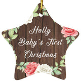 Holly Baby's First Christmas - Star Ornament A