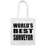 World's Best Surveyor - Tote Bag White