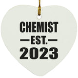 Chemist Established EST. 2023 - Heart Ornament