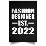 Fashion Designer Established EST. 2022 - Poster Portrait